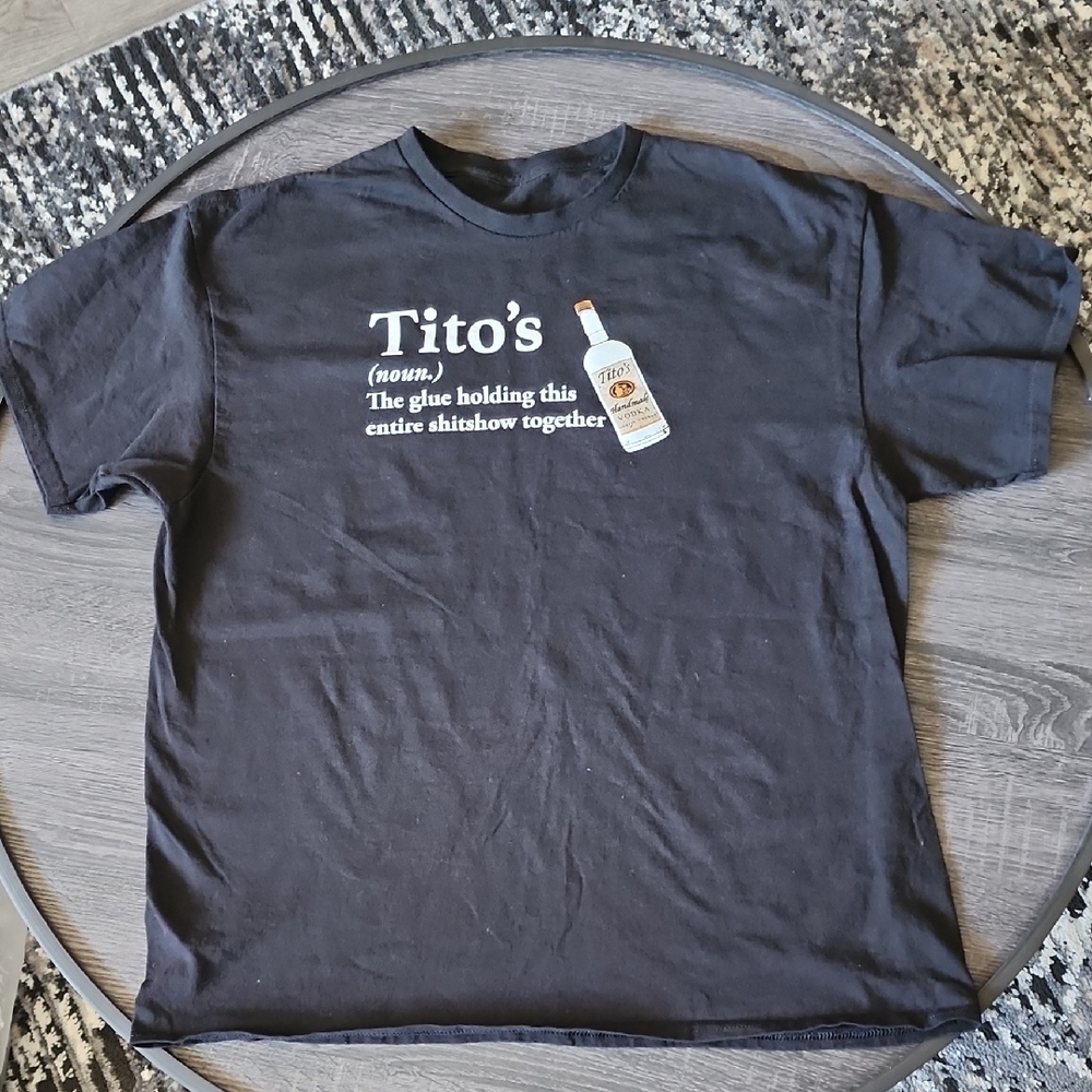 Tito's Black Graphic T-Shirt